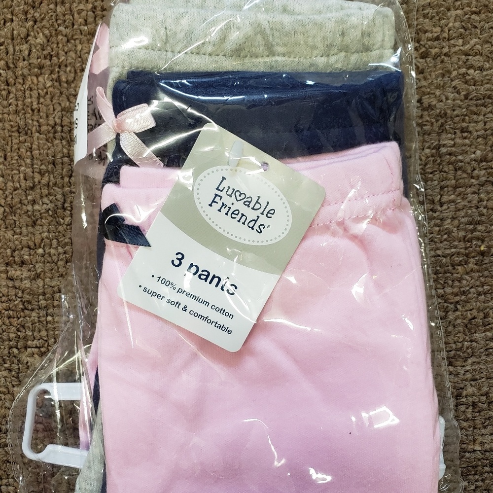 3 pack baby girl pants